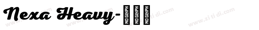 Nexa Heavy字体转换